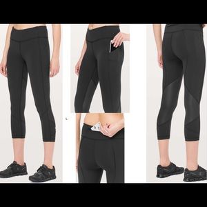 NWOT Lululemon Pace Rival Crop Black  *Full on Luxtreme*
